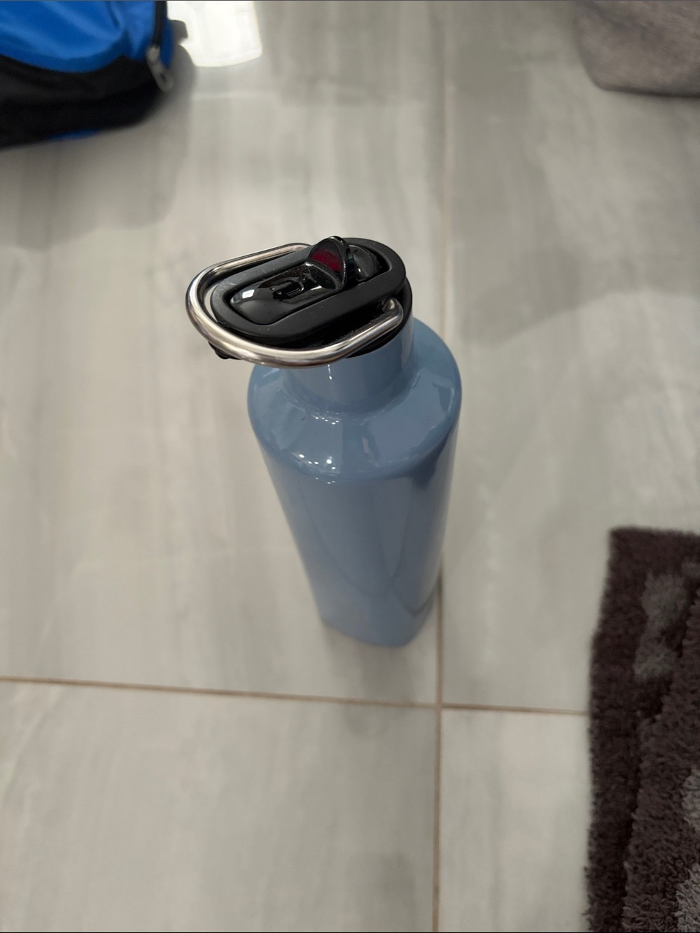 BruMate Light Blue Stainless Water Bottle with Flip  Cap